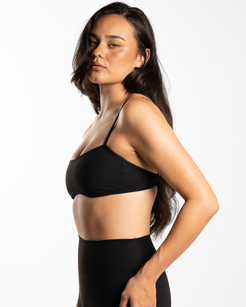 Backless Crop - Onyx