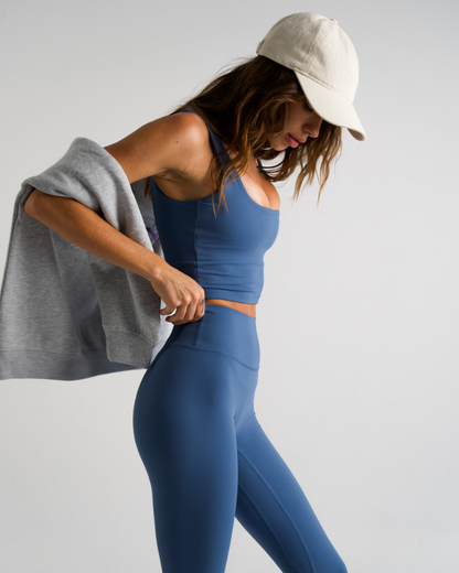 Not Your Basic Leggings - Slate Blue (Invisible Scrunch)
